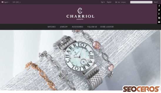 charriol.com desktop prikaz slike