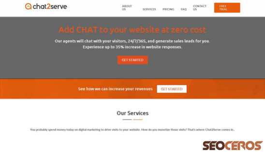 chat2serve.com desktop náhľad obrázku
