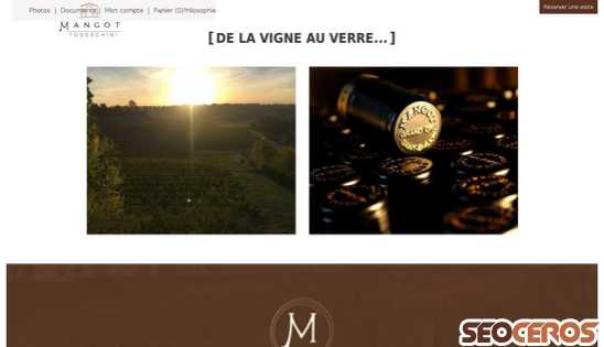 chateaumangot.fr desktop förhandsvisning