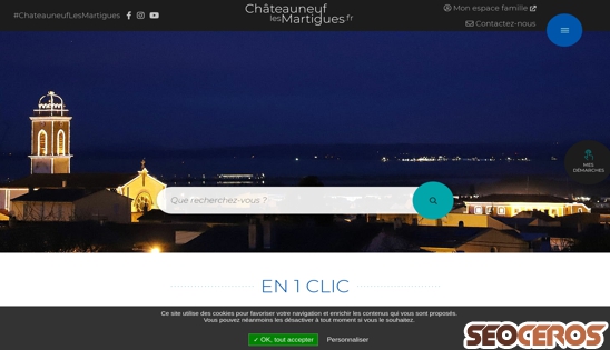 chateauneuflesmartigues.fr desktop förhandsvisning