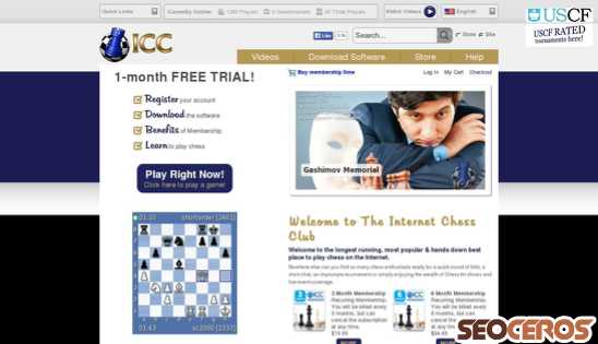 chessclub.com desktop Vista previa