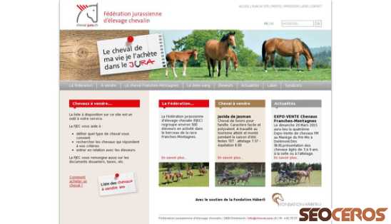 cheval-jura.ch desktop előnézeti kép