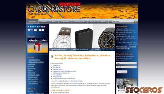 chronostore.hu desktop náhľad obrázku
