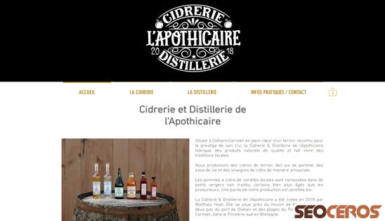 cidrerie-distillerie.com desktop preview