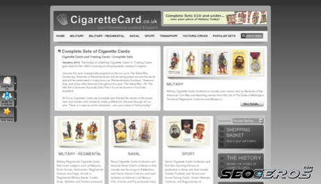 cigarettecard.co.uk desktop náhľad obrázku