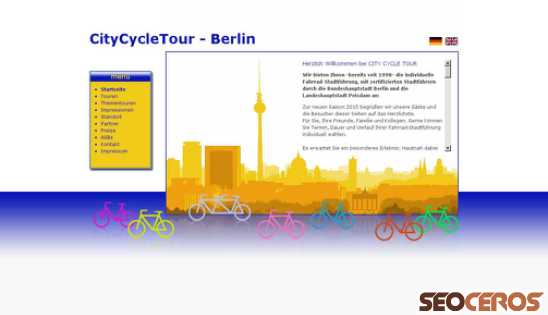 citycycletour.de desktop förhandsvisning
