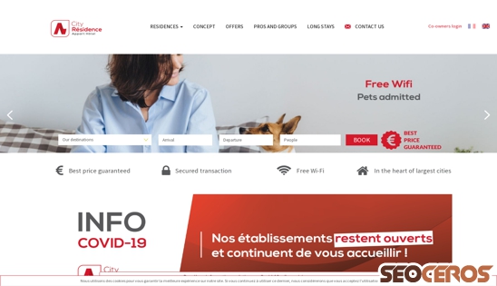 cityresidence.fr desktop náhled obrázku