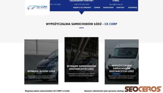 ckcorp.auto.pl desktop förhandsvisning