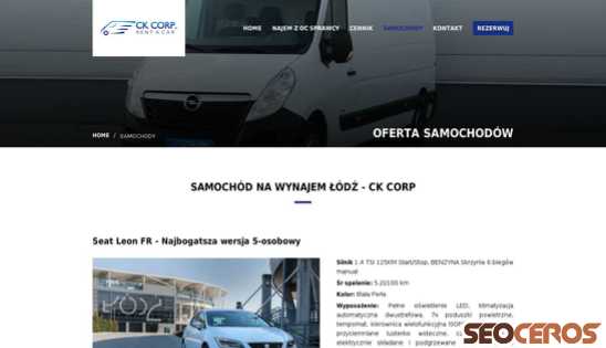 ckcorp.pl/samochody desktop obraz podglądowy