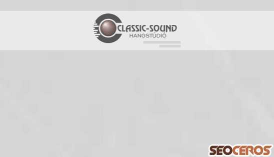 classic-sound.hu desktop előnézeti kép