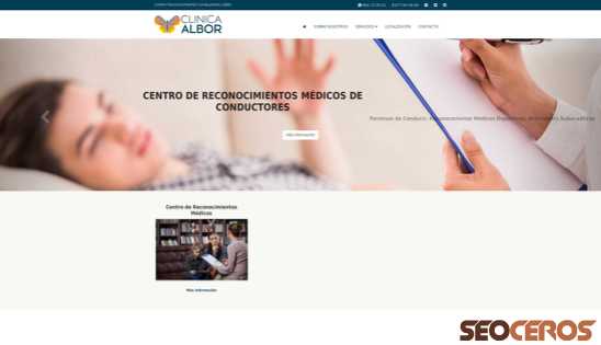 clinica-albor.com desktop előnézeti kép