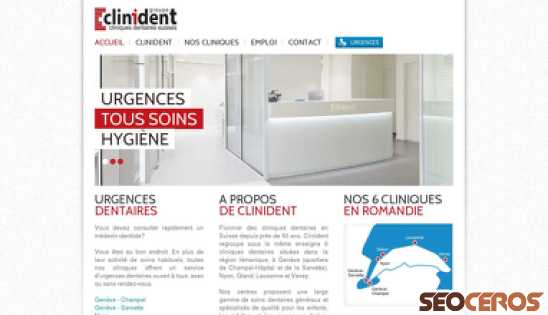 clinident.ch desktop previzualizare