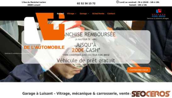 clinique-automobile-chartres.fr desktop previzualizare