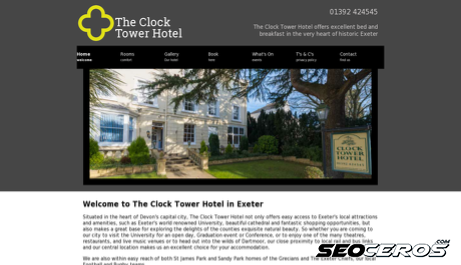 clocktowerhotel.co.uk desktop vista previa