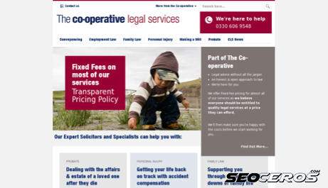 cooperativelaw.co.uk desktop previzualizare