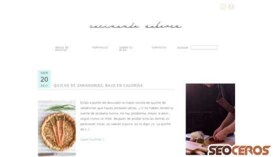 cocinandosabores.com desktop náhľad obrázku
