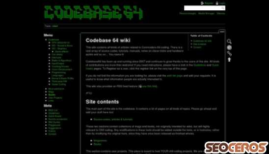 codebase64.org desktop 미리보기