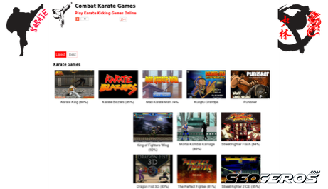 combat-karate.co.uk desktop förhandsvisning