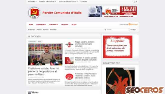 comunisti-italiani.it desktop előnézeti kép