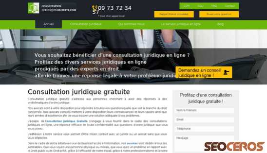 consultation-juridique-gratuite.com desktop Vista previa