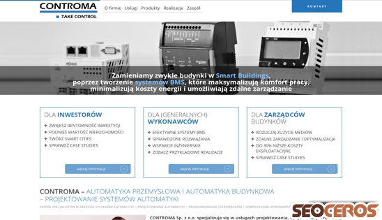 controma.pl desktop förhandsvisning