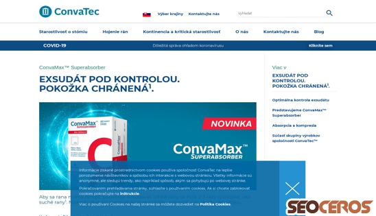 convatec.sk/hojenie-ran/convamax-superabsorber desktop náhled obrázku