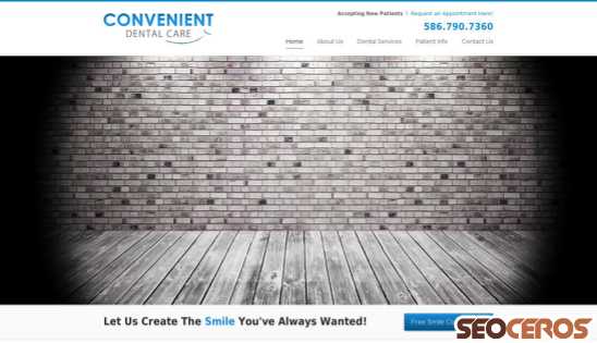 convenientclintontwpdentist.com desktop preview