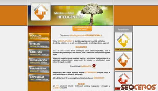 creditworld.hu desktop náhľad obrázku