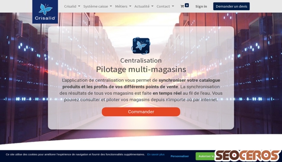 crisalid.com/centralisation desktop obraz podglądowy