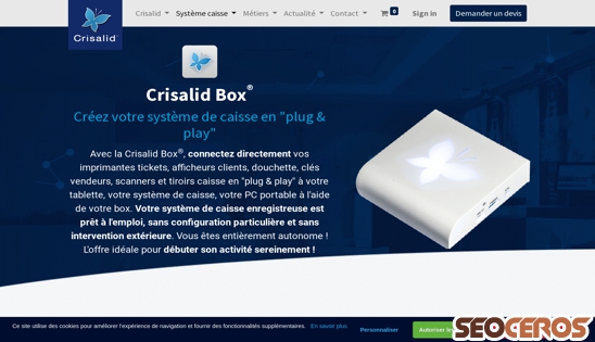crisalid.com/crisalid-box desktop Vorschau