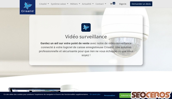 crisalid.com/video-surveillance desktop Vorschau