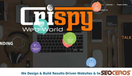 crispywebworld.com desktop obraz podglądowy