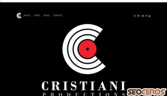 cristianiproductions.com desktop förhandsvisning