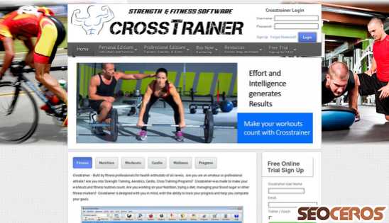 crosstrainer.ca desktop previzualizare