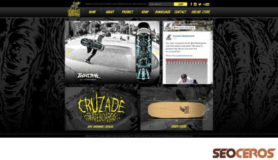 cruzadeskateboards.com desktop náhľad obrázku