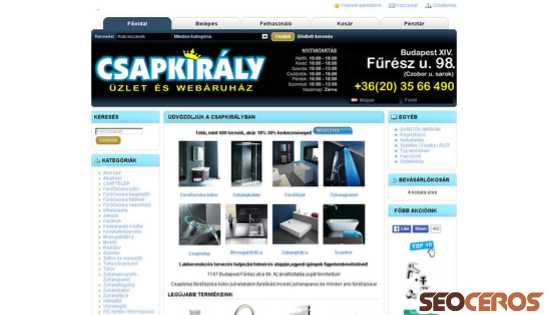 csapkiraly.com desktop förhandsvisning