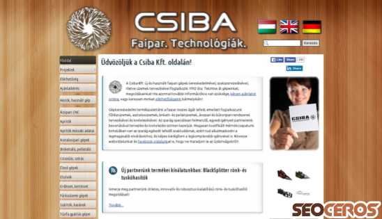 csiba.hu desktop preview