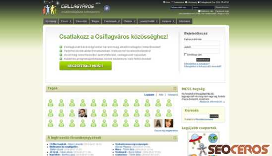 csillagvaros.hu desktop náhled obrázku