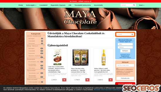 csokikorzo.hu desktop előnézeti kép