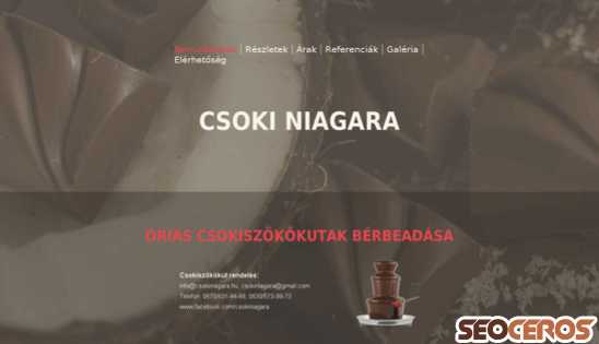 csokiniagara.hu desktop preview