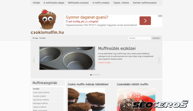 csokismuffin.hu desktop előnézeti kép