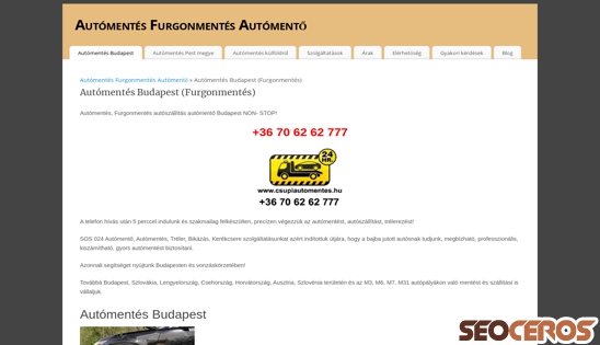 csupiautomentes.hu/automentes-budapest desktop előnézeti kép