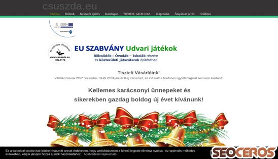 csuszda.eu desktop náhled obrázku