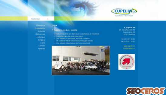 cupelin.ch desktop prikaz slike