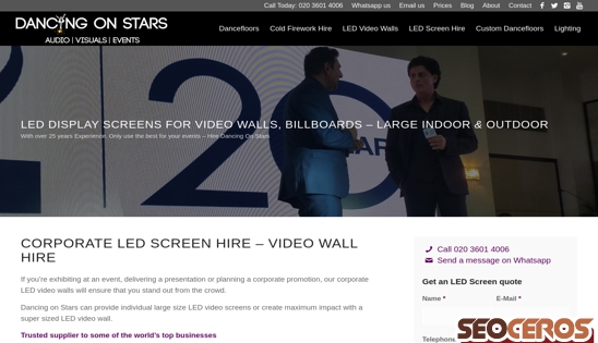 dancingonstars.co.uk/corporate-led-videowall desktop Vista previa