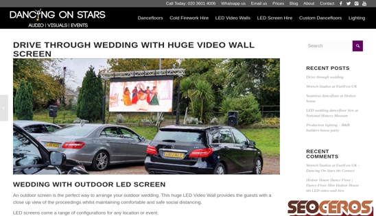 dancingonstars.co.uk/drive-through-wedding desktop anteprima