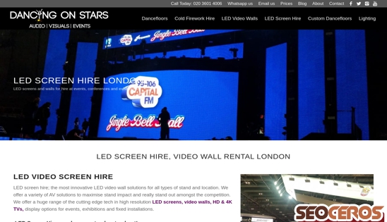 dancingonstars.co.uk/led-screen-hire desktop obraz podglądowy