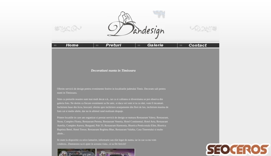 dandesign.ro/a/Decoratiuni-nunta-Timisoara.html desktop előnézeti kép