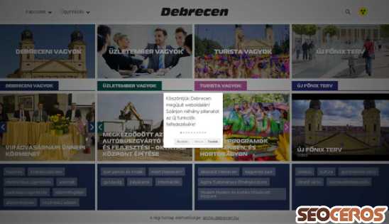 debrecen.hu desktop náhled obrázku