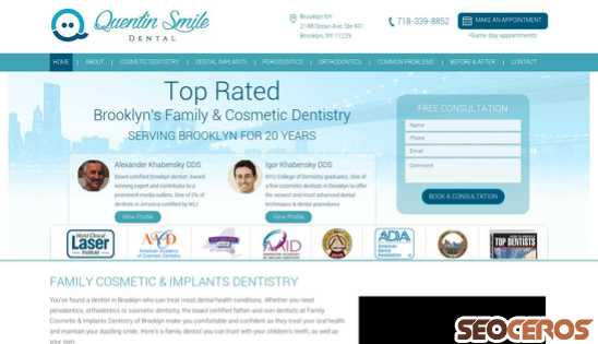 dentistinbrooklyn.com desktop preview